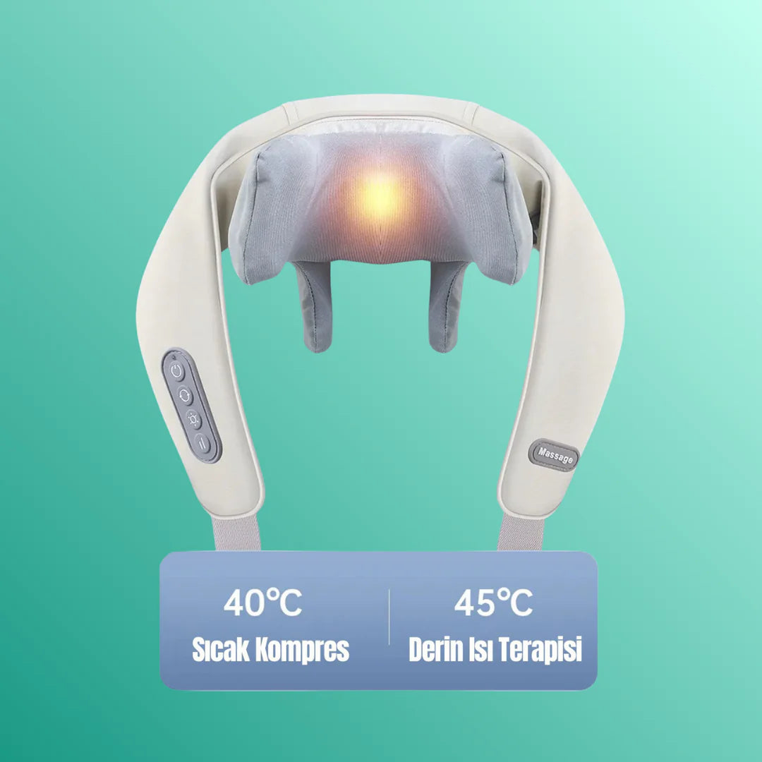 Lucie™ DeepRest - 4D Boyun ve Sırt Masaj Yastığı
