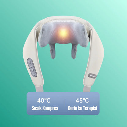 Lucie™ DeepRest - 4D Boyun ve Sırt Masaj Yastığı