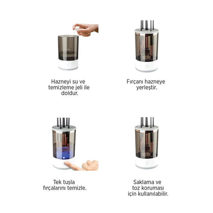 Lucie™ PureSpin Pro - Makyaj Fırçası Temizleme Cihazı